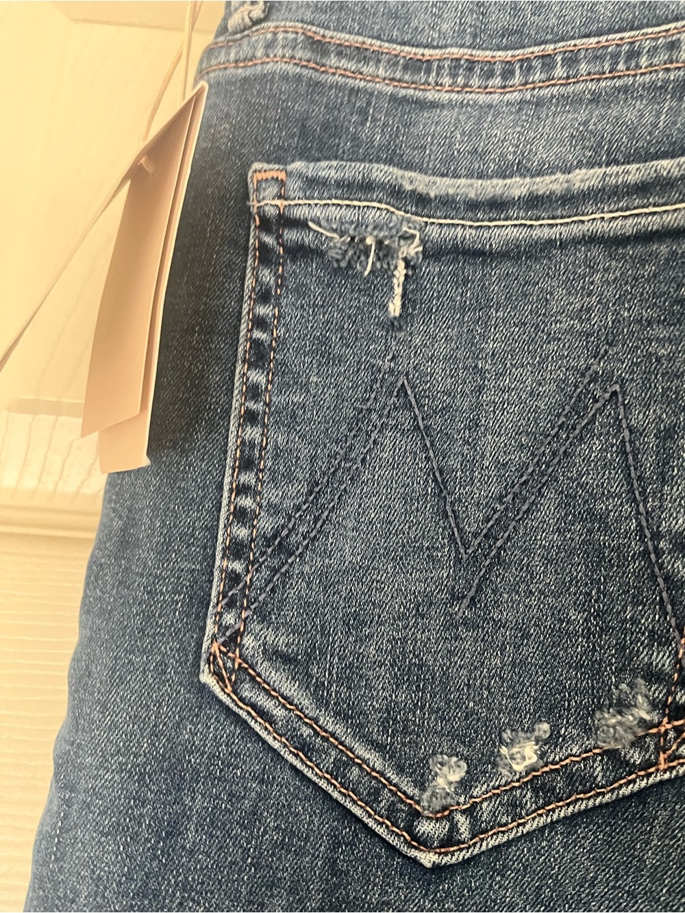 NWT mother jeans the insider crop step chew 26 - Picture 7 of 15